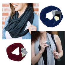 Load image into Gallery viewer, Bufanda cálida con bolsillo oculto - Ozerty