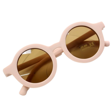 Load image into Gallery viewer, Vintage round sunglasses for kids ages 1-5