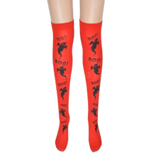 Cargar imagen en el visor de la galería, Calcetines de compresión para Halloween -Rojo fantasmagórico - Ozerty