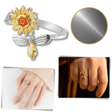 Load image into Gallery viewer, Anillo giratorio con forma de girasol
- Ozerty
